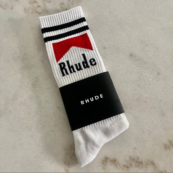 🆕 RHUDE Marlboro Cigarette Socks Mens Luxury Fashion Designer Streetwear Brand - Picture 1 of 5